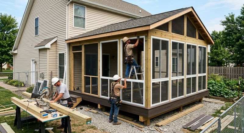 Deck Enclosure Installation in Longmont, CO