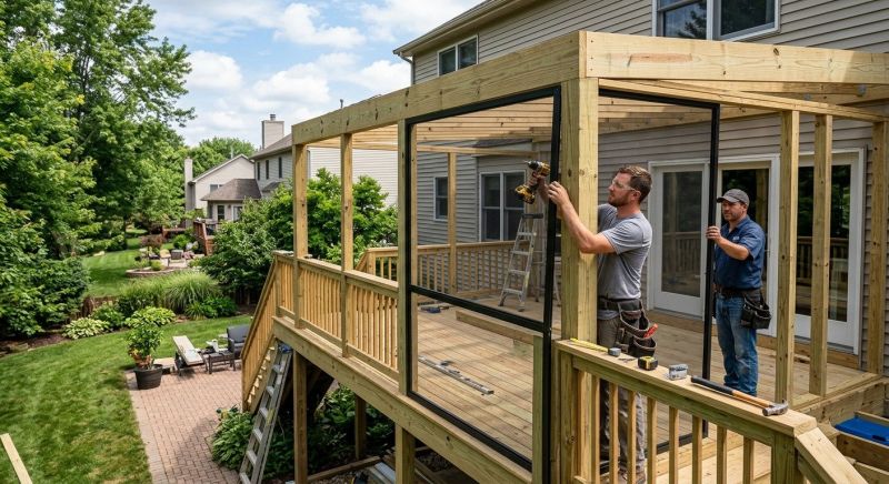 Enclosed Deck Installation in Seattle, WA